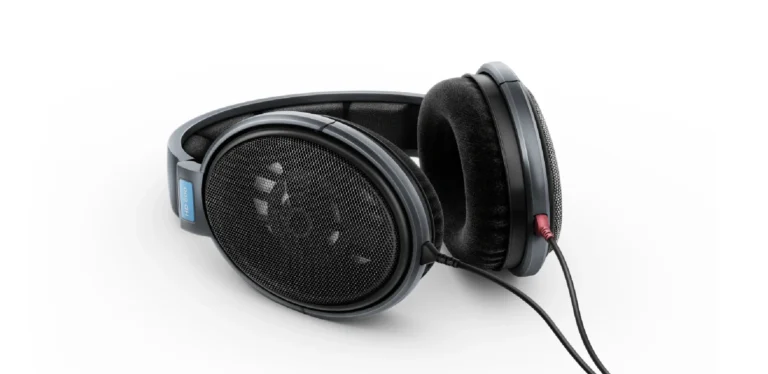 Sennheiser HD 600 headphones review image showing the open-back audiophile design