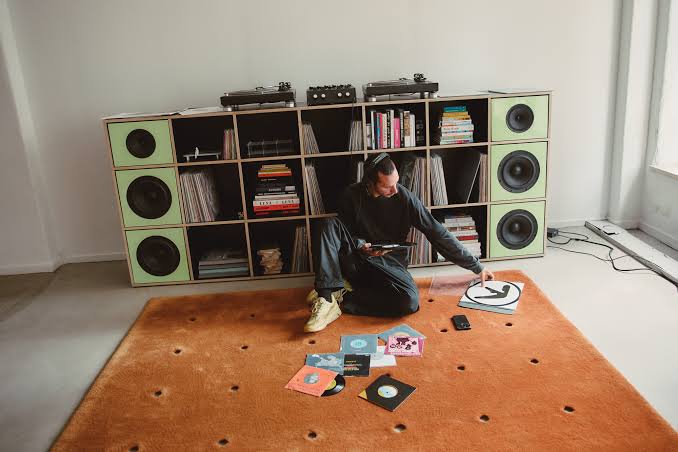 Tylko limited edition Baltic birch plywood custom speakers in a high-gloss finish.